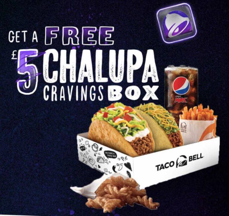 Free Taco Bell Meal Box (Worth £5) Daily Freebie